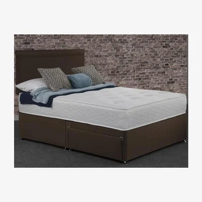 The Range Creedy Divan Drawer Bed With Mattress - Chocolate / 2 / Small Double