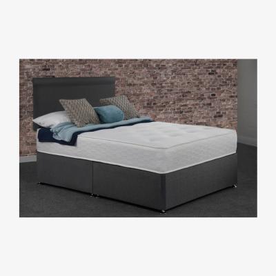 The Range Creedy Non Storage Divan Bed with Mattress - Black / Double