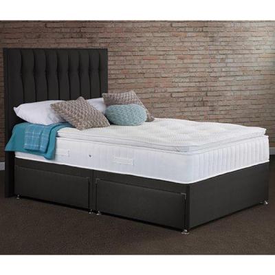 The Range Clovelly Divan Drawer Bed With Mattress - Black / 4 / Small Double