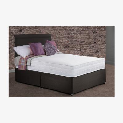 The Range Torridge Non Storage Divan Bed with Mattress - Black / Small Double