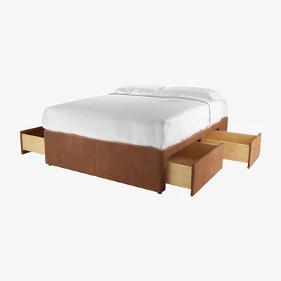 Sofa.com Double Divan Base in Cinnamon Smart Velvet - sofa.com