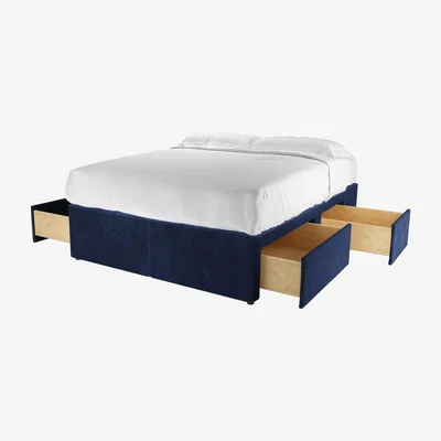 Sofa.com Double Divan Base in Cruise Smart Velvet - sofa.com