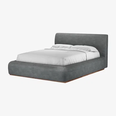 Sofa.com Sunday Double Divan Base in Niagara Powdered Leather - sofa.com