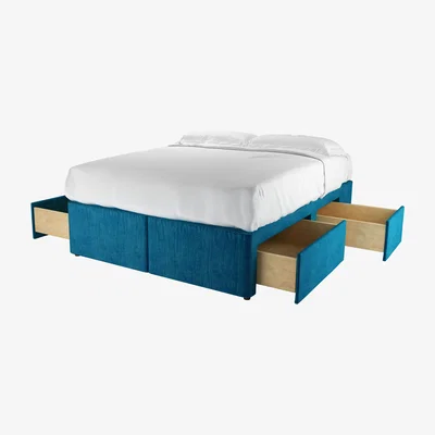 Sofa.com Double Divan Base in Scuba Smart Velvet - sofa.com