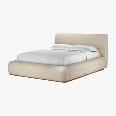 Sofa.com Sunday Double Divan Bed in Moon Smart Cotton - sofa.com