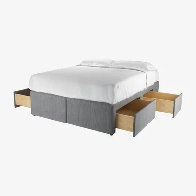 Sofa.com Double Divan Base in Thatch Smart Velvet - sofa.com