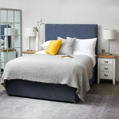 Woods Furniture Chatsworth 1000 Divan Bed Double 135cm x 190cm 2 Drawers
