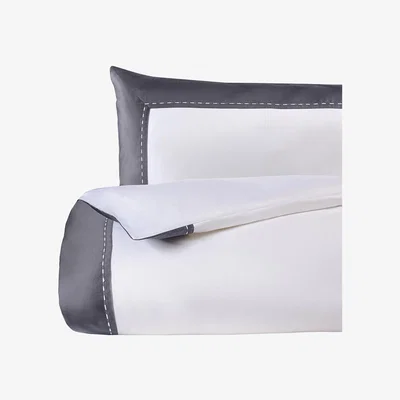 Amara Rivolta Carmignani - Ecurie D'angers Duvet Cover Set - Super King - White/Grey