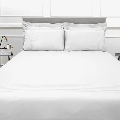 Amara Reed Family Linen - Grafton Bed Set - White - Super King