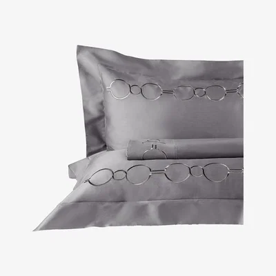 Amara Rivolta Carmignani - Shangri-La Flat Sheet Set - Super King - Grey