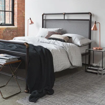 Amara Essentials - Framework 200 Thread Count Print Duvet Set - Super King
