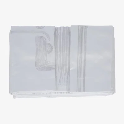 Amara André Fu Living - Art Deco Garden Spruce Duvet Set - White - Super King & Flat Sheet