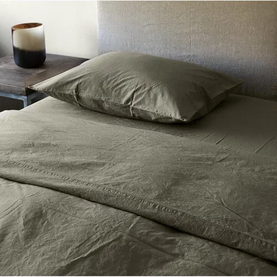 Amara Lo De Manuela - Pure Washed Cotton Duvet Cover - Stone - Super King