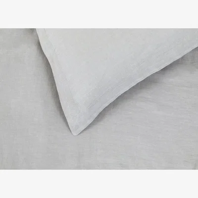 Heal's Heal's Washed Linen Grey Duvet Cover Super King
