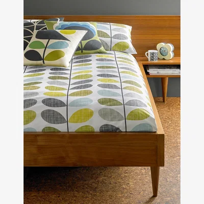 Marks & Spencer Orla Kiely Pure Cotton Scribble Stem Duvet Cover - 6FT - Multi, Multi