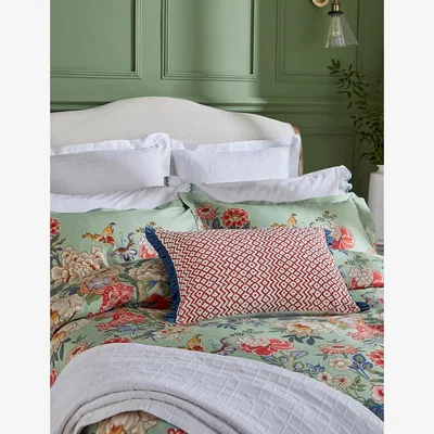 Marks & Spencer Sanderson Pure Cotton Sateen Emperor Peony Duvet Cover - 6FT - Multi, Multi