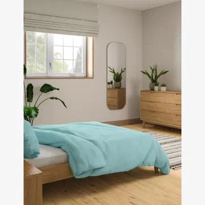 Marks & Spencer M&S Cotton Rich Percale Duvet Cover - 6FT - Aqua, Aqua