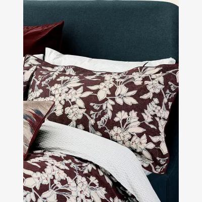 Marks & Spencer Bedeck Of Belfast Cotton Blend Aris Duvet Cover - 6FT - Mulberry, Mulberry