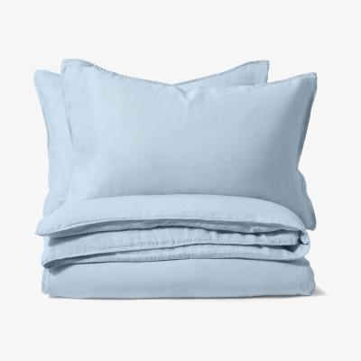 Made.com Brisa 100% Linen Duvet Cover, Super King, Sky Blue