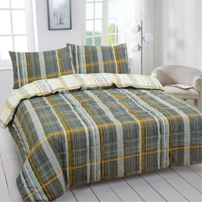 The Range Clifford Plaid Duvet Cover Set - White/Multi / Superking