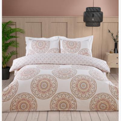 The Range Mandala Duvet Cover and Pillowcase Set - Natural / Superking