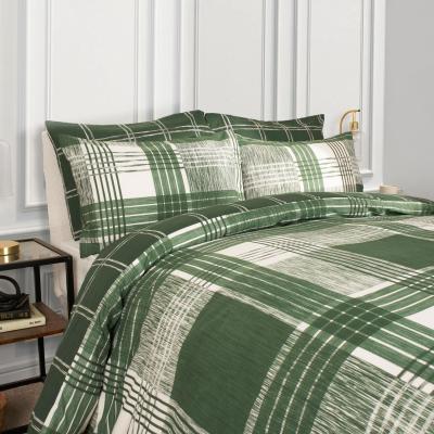 The Range Check Tartan Duvet Cover Set - Forest Green / Superking