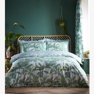 The Range 144 Thread Count Bedding Elysium Duvet Cover Set - Green / Superking