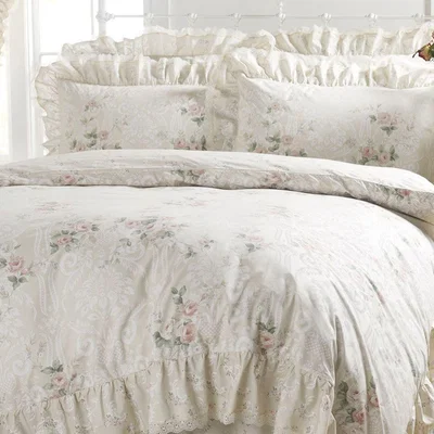 The Range Vantona Country Charlotte Duvet Cover Set - Peach - Peach / Superking