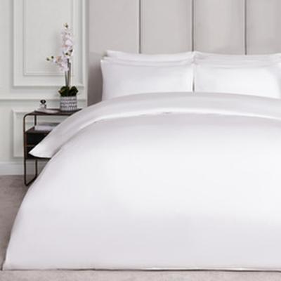 The Range Highams 220 Thread Count Hotel Luxury Premium Quality Cotton Soft Duvet Cover - White / Superking / 220
