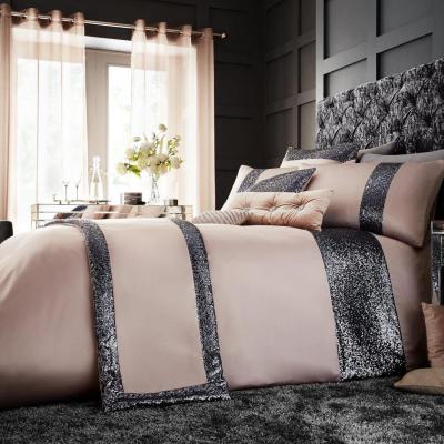 The Range Luxury Glamorous Duvet Cover and Pillowcase Set - Chambray / Superking