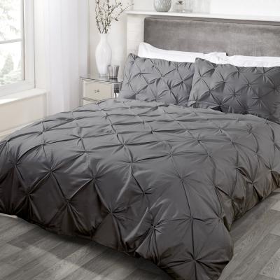 The Range Balmoral Cotton Rich Duvet And Pillow Case Set - Charcoal / Superking
