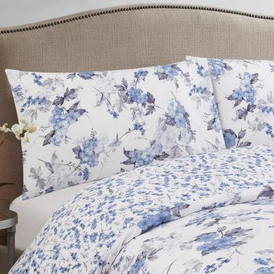 The Range Vantona Classic Oriental Blossom Duvet Cover Set - Blue / Super King