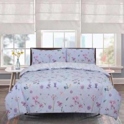 The Range Vantona Classic Range Watercolour Floral Duvet Cover Set - White/Multi / Superking