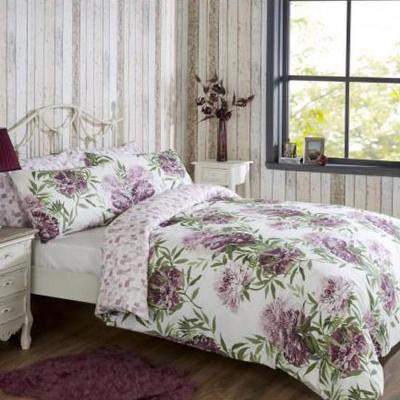 The Range Vantona Anthea Floral Design Duvet Cover Set - White/Multi / Superking