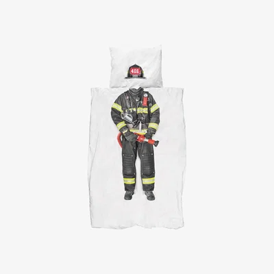 Amara Snurk - Firefighter Duvet Set - Twin