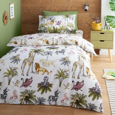 Dunelm Disney Lion King Duvet Cover & Pillowcase Set Natural
