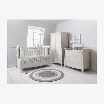 Furniture123 Tutti Bambini Roma Grey 3 Piece Nursery Furniture Set