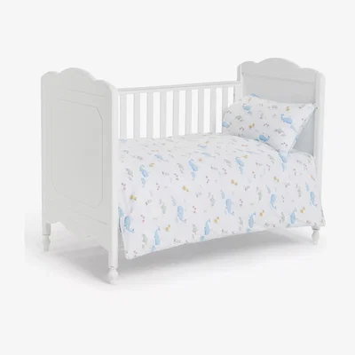 John Lewis John Lewis & Partners Under The Sea Print Single Cotbed Duvet Cover and Pillowcase Set