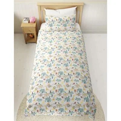 Marks & Spencer M&S Pure Cotton Little Safari Bedding Set - TODDL - Natural, Natural