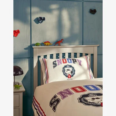 Marks & Spencer M&S Snoopy™ Pure Cotton Bedding Set - DBL - Cream Mix, Cream Mix