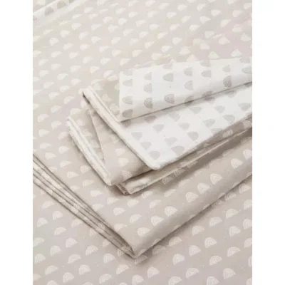 Marks & Spencer M&S Brushed Cotton Rainbow Bedding Set - 5FT - Neutral, Neutral