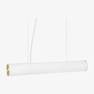 Nordic Nest Vuelta pendant lamp 60 cm White-brass