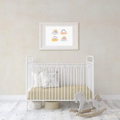 The Range Flannel Fleece Baby Fitted Cot Crib Bed Sheets 2 Pack -  Vanilla  / Junior