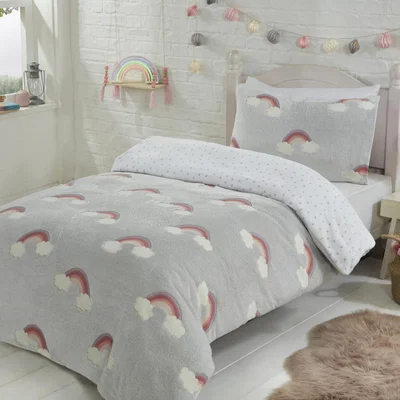 The Range Rainbow Glow in the Dark Duvet Cover and Pillowcase Set