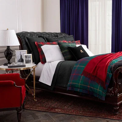 Amara Ralph Lauren Home - Kensington Duvet Cover - Green - Double