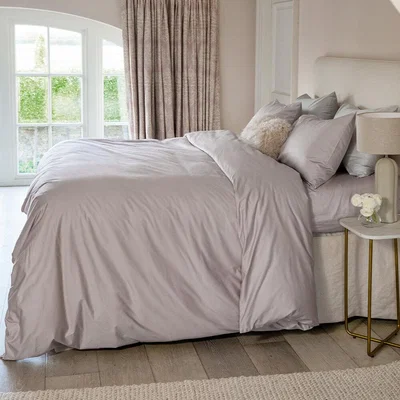 Amara Essentials - 500 Thread Count Sateen Duvet Cover - Blush - Double