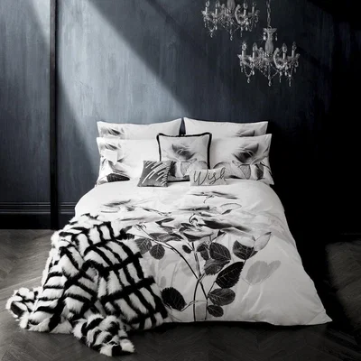 Amara Rita Ora Home - Elira Duvet Cover - Monochrome - Double