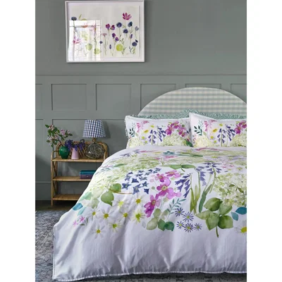 John Lewis bluebellgray White Hydrangea Reversible Duvet Cover Set, Multi