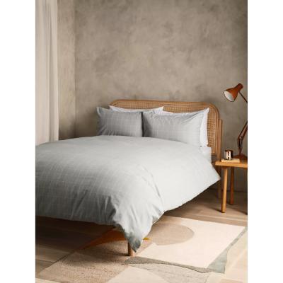 John Lewis John Lewis & Partners Brushed Check Duvet Cover Set