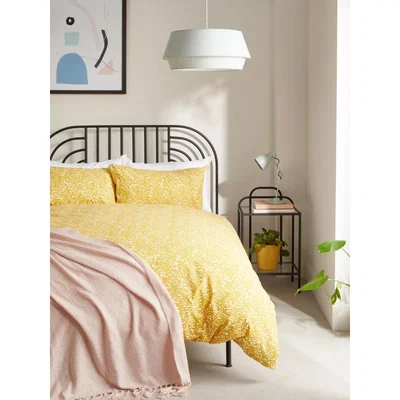 John Lewis ANYDAY John Lewis & Partners Lennox Duvet Cover Set, Mustard